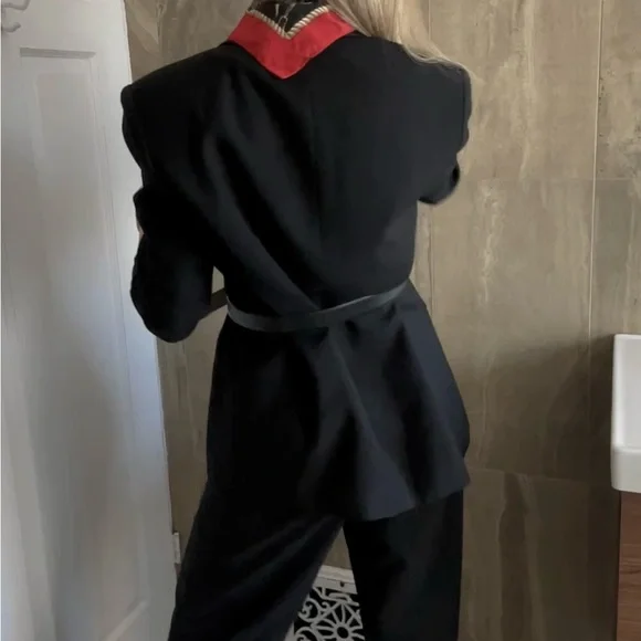 Vintage Double-Breasted Wool Blazer | Women's Size 6 - Picture 3 of 7